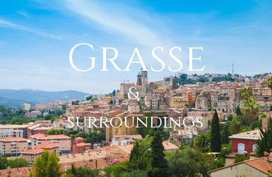 Looking across the valley to the town of Grasse