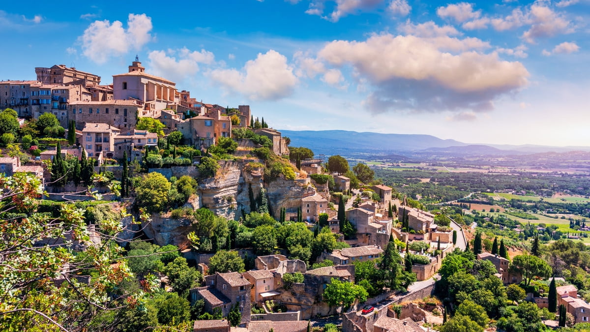 Beautiful village of Gordes in Provence with spectacular views