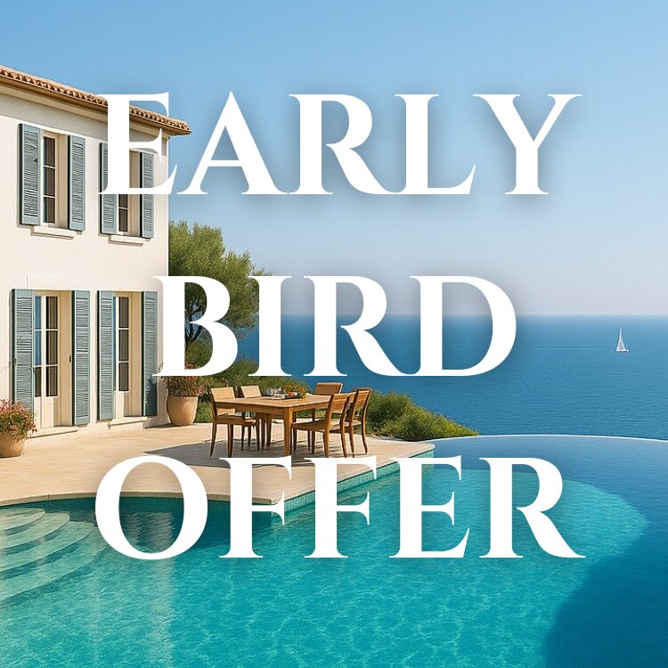 French villa with private pool and sea views early bird offer for 2026